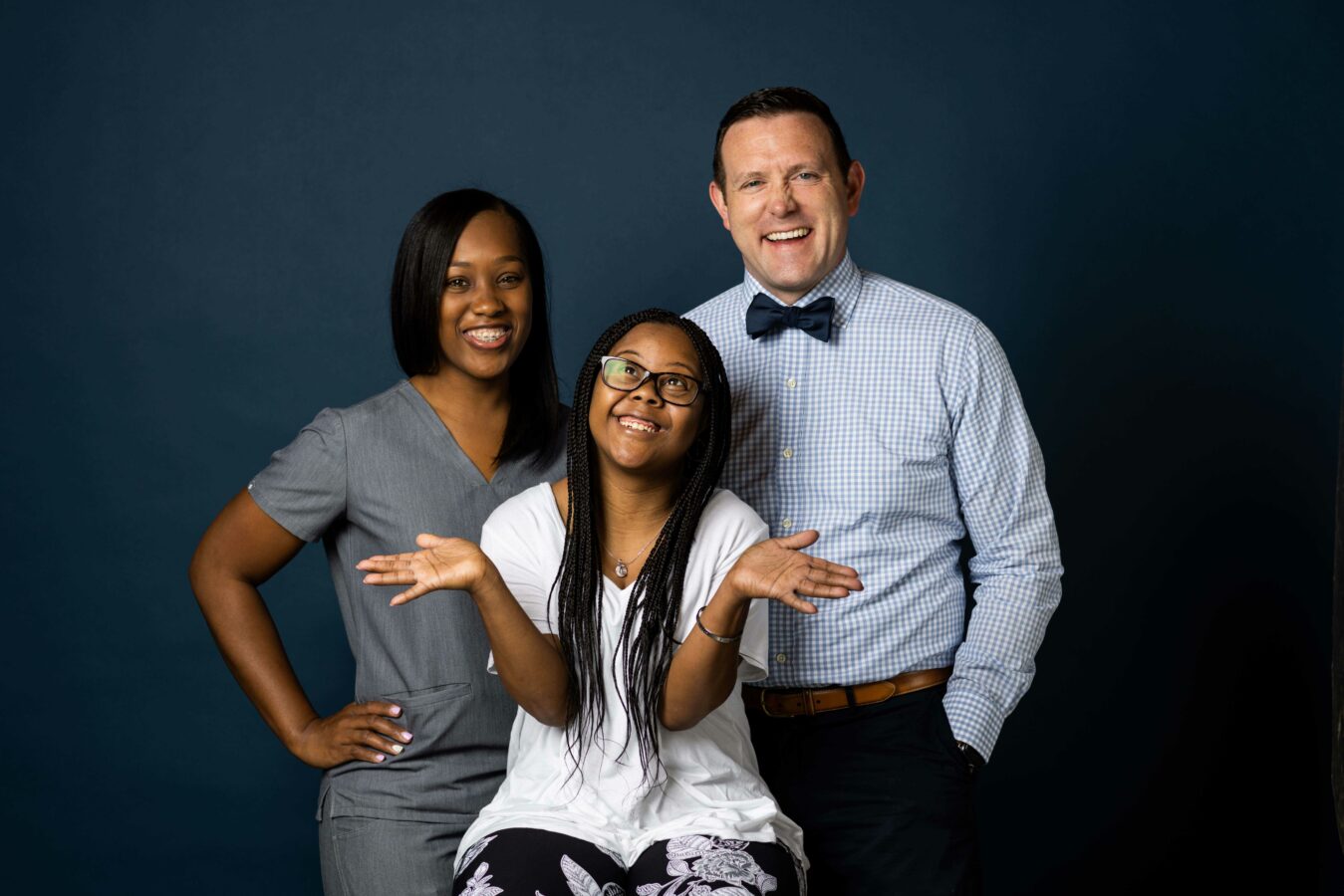 Bates Orthodontics Staff with Patients